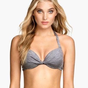 New H&M Gray Bikini Top